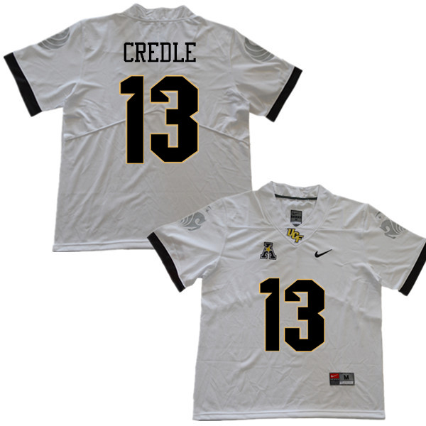 Men #13 Stretch Credle UCF Knights College Football Jerseys Sale-White